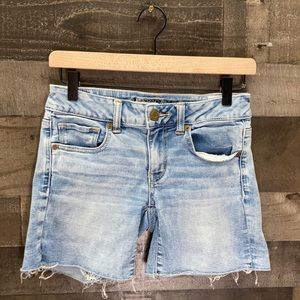 American Eagle Midi Cutoff Shorts